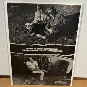 Vinnie Colaiuta & Steve Smith - Zildjian - 1989 Vintage Print Advertisement